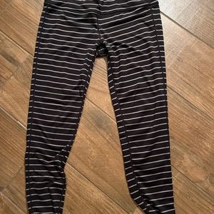 Striped Athleta leggings size large